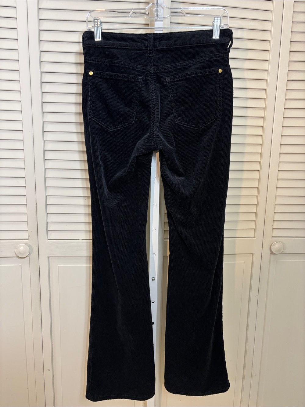 Anthropologie Pilcro Icon Low-Rise Corduroy Chop Pocket Flare Jeans Size 26 - Picture 11 of 16